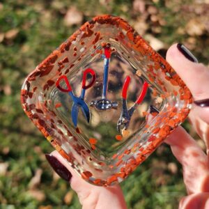 Red Jasper Mini Bowl with Tool Trinkets