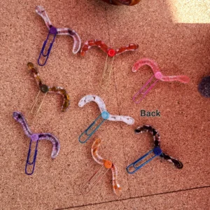 Rose Quartz Bookworm bookmarks