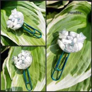 Howlite Pig Bookmark