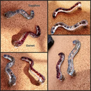 Sapphire Worm Pin