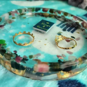 Princess + the Frog Inspired Mixed Tourmaline Coaster/Trinket Dish