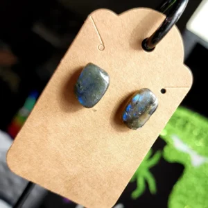 Blue Flash Labradorite Earrings