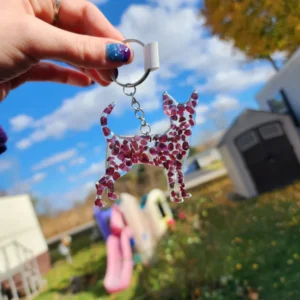 Garnet Chihuahua Keychain