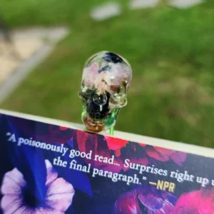Mixed Tourmaline Skull Bookmark