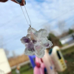 Fluorite Snowflake Ornament