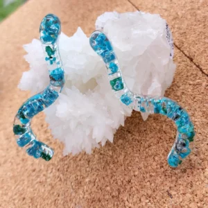 Chrysocolla Worm Earrings