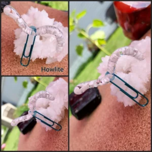 Howlite Bookworm Bookmark