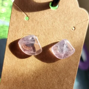 Purple Fluorite Earrings