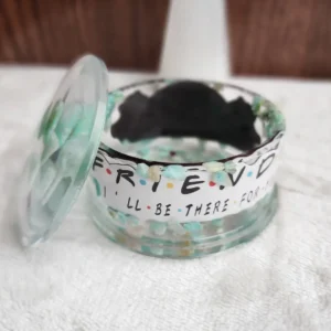 Friends Inspired Amazonite Trinket Bowl with Lid