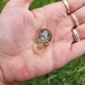 Citrine Skull Magnet