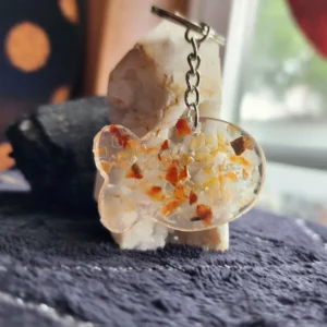 Carnelian Fish Keychain
