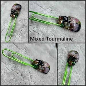 Mixed Tourmaline Skull Bookmark