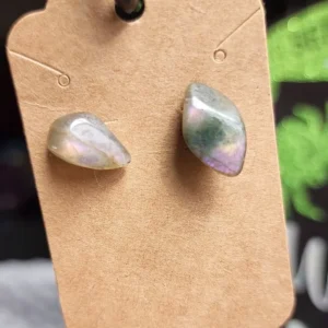 Purple Flash Labradorite Earrings