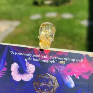 Citrine Skull Bookmark