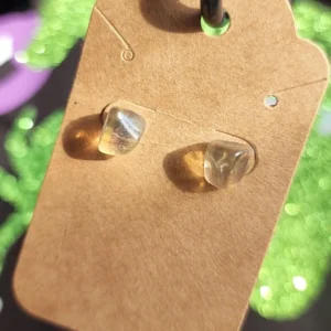 Yellow Fluorite Earrings