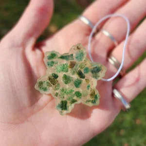 Emerald Snowflake Christmas Ornament