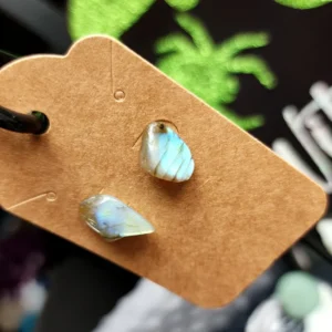 Blue Flash Labradorite Earrings