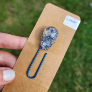 Sodalite Skull Bookmark