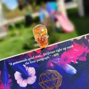 Carnelian Skull Bookmark