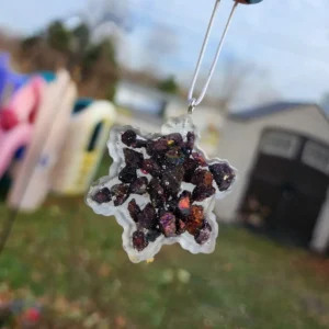 Chalcopyrite Snowflake Ornament