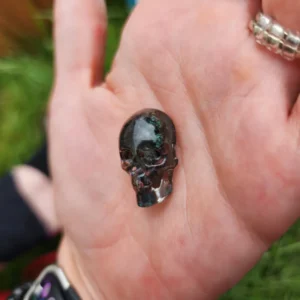 Chalcopyrite Skull Magnet